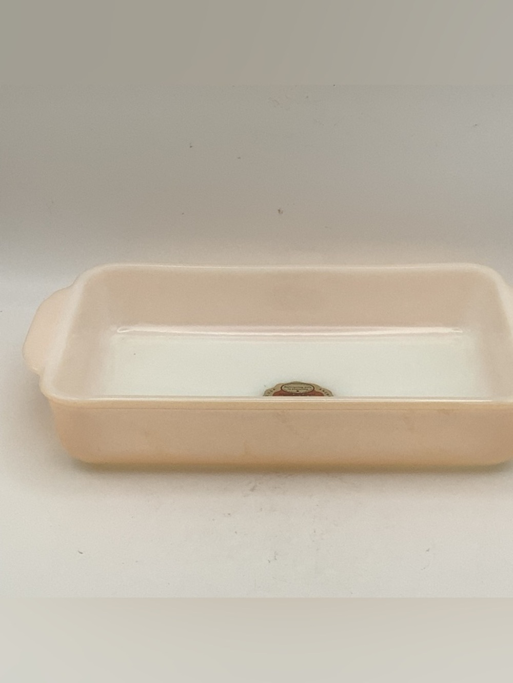 Vintage Fire King Copper Tint Rectangular Baking Dish - Picture 6 of 11